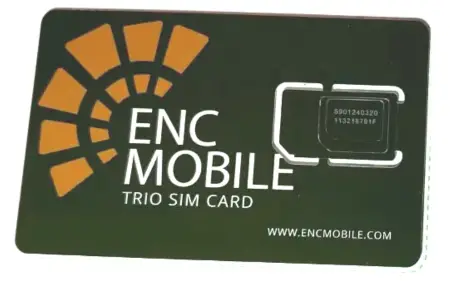 ENC Mobile迎客移动美国实体电话卡/月租3美金/中美一卡双号