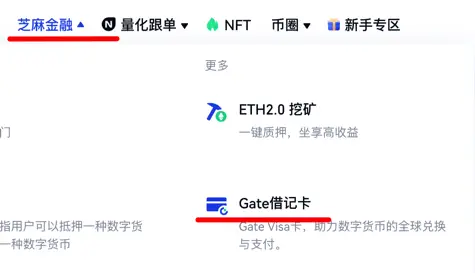Gate.io申请银行卡