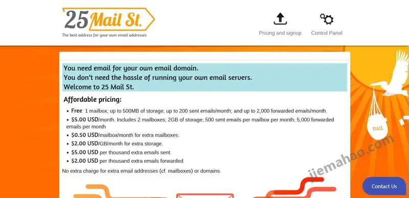 25mail.st 免费域名邮箱