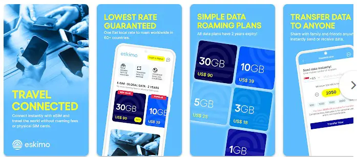 免费申领新加坡Singtel eSIM电话卡长效全球漫游1.5GB流量