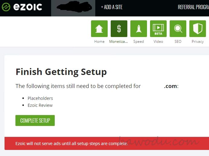 Ezoic网站审核