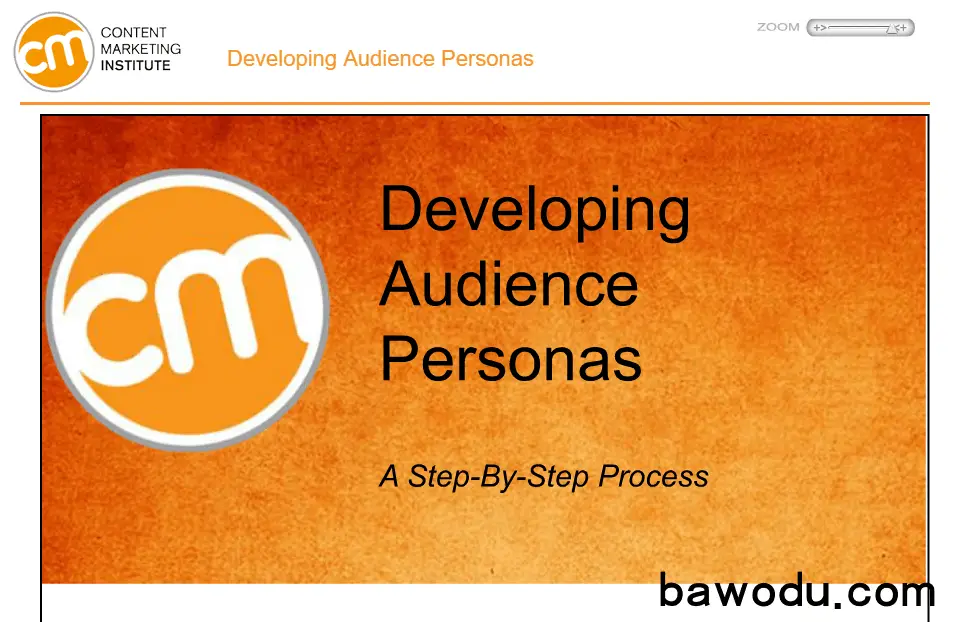 Developing Audience Personas