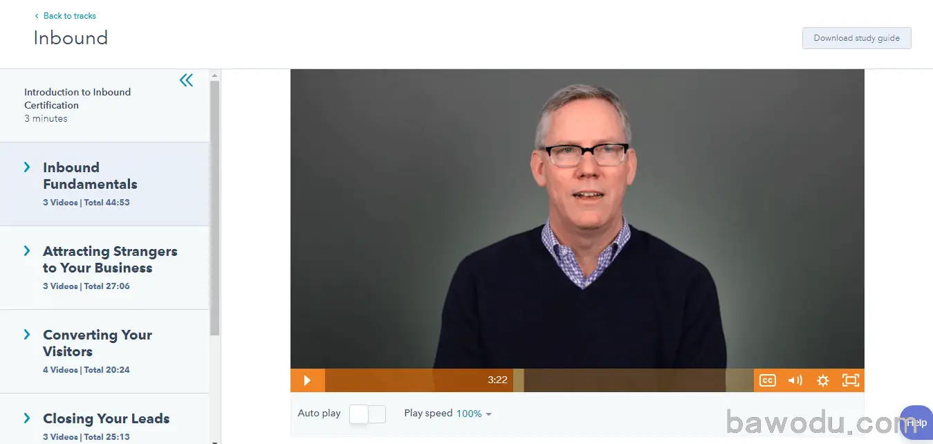 HubSpot Academy High-quality Video Lessons