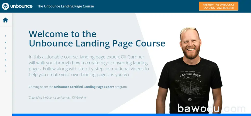 unbounce landing page course