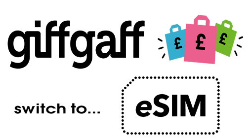 怎样将免费英国手机卡Giffgaff切换为eSIM？