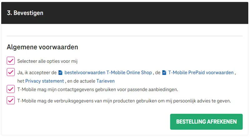 在线申领T-Mobile荷兰电话卡