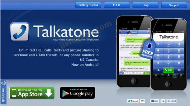 Talkatone美国虚拟电话号码